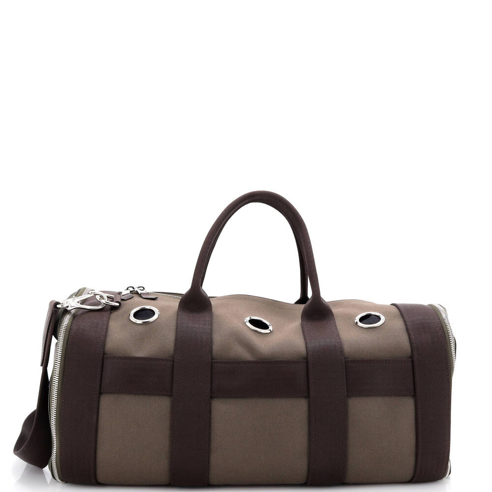 Hermes Carrying Dog Bag Canvas #239093H24B